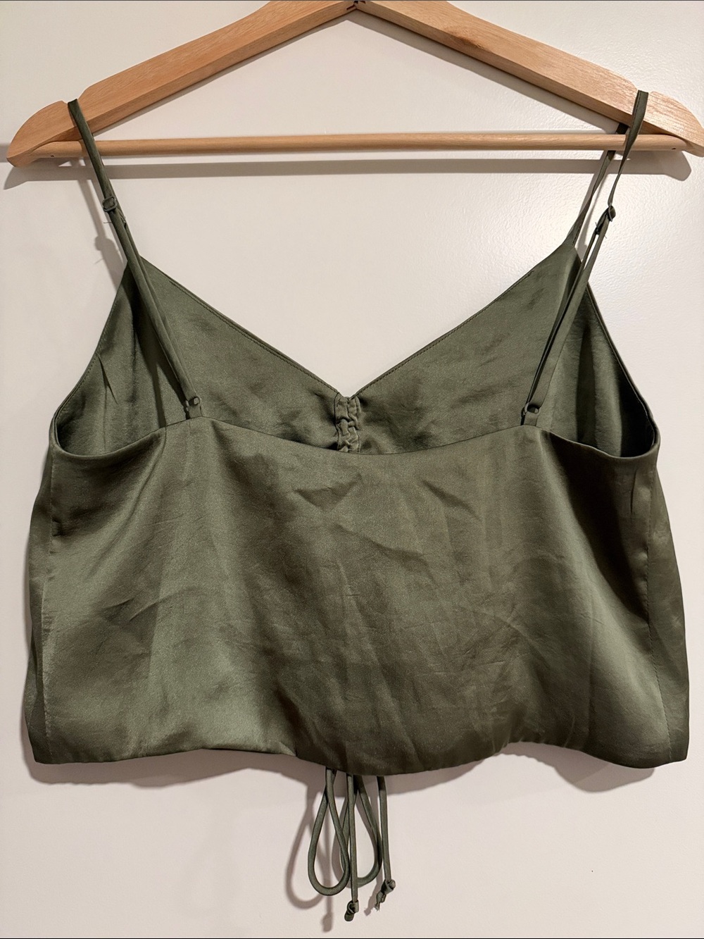 Wilfred Olive Ruched Drawstring Cami - Picture 3 of 4